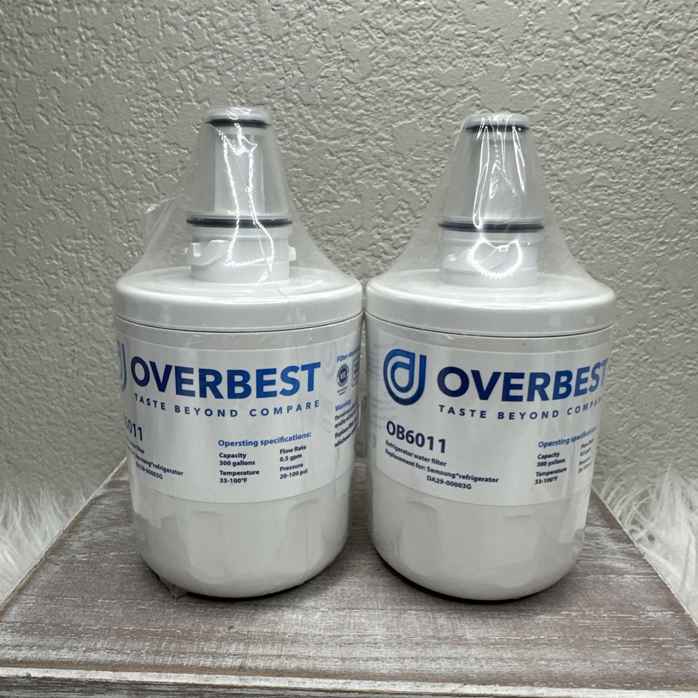 $27 🌙 2 pk Overbest Water Filter OB-6011 NEW DA29-0003G NEW
